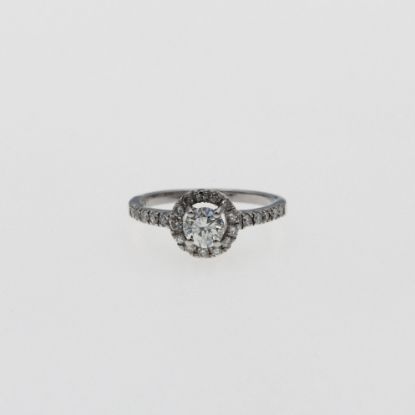 Εικόνα της Λευκόχρυσο K14 Δαχτυλίδι με Διαμάντια