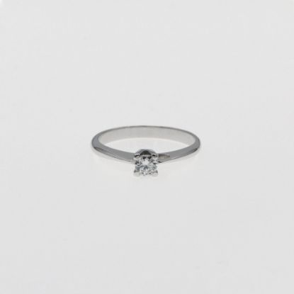 Εικόνα της Λευκόχρυσο K18 Δαχτυλίδι με Διαμάντια