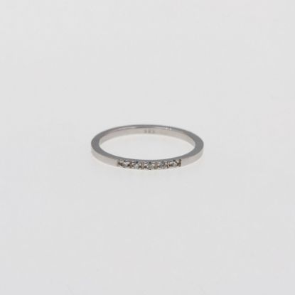 Εικόνα της Λευκό Χρυσό K14 Δαχτυλίδι με Διαμάντια