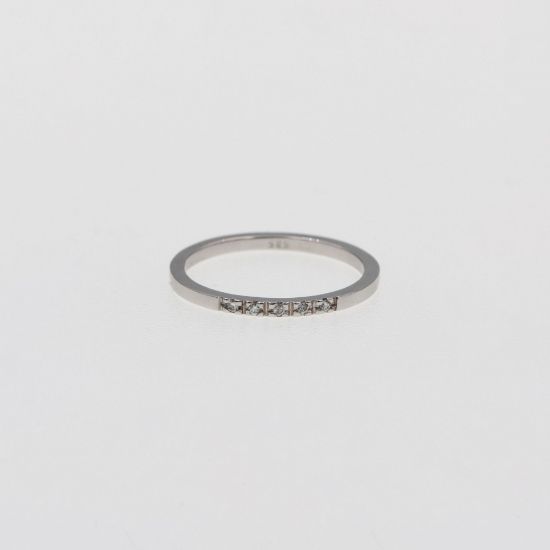 Εικόνα της Λευκό Χρυσό K14 Δαχτυλίδι με Διαμάντια