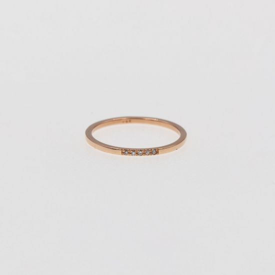 Εικόνα της Δαχτυλίδι με Διαμάντια από Ρόζ Χρυσό K14