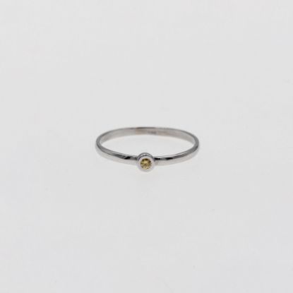 Εικόνα της Λευκό Χρυσό K14 Δαχτυλίδι με Διαμάντι