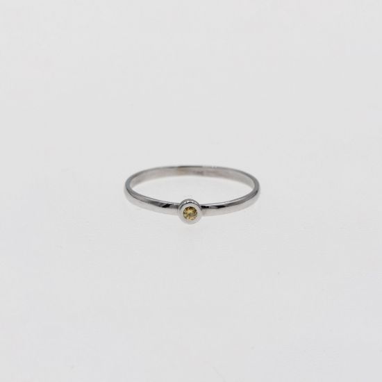 Εικόνα της Λευκό Χρυσό K14 Δαχτυλίδι με Διαμάντι