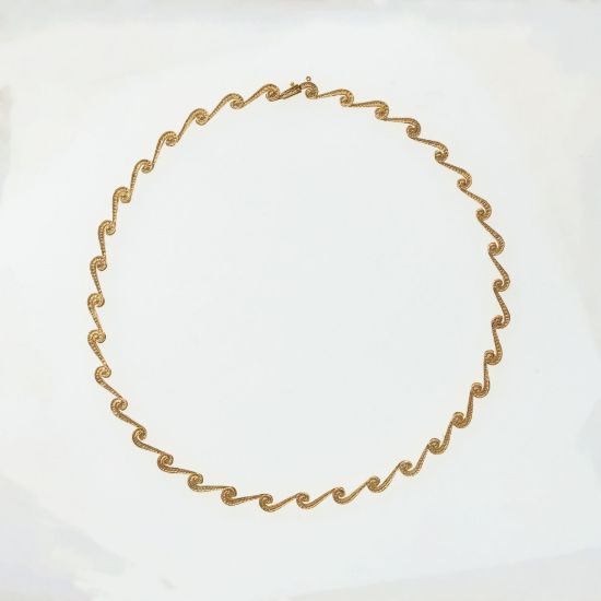 Εικόνα της Χρυσό K14 Κολιέ Αρχαϊκού Ύφους