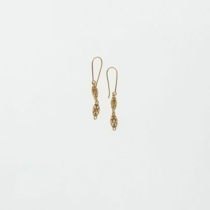 Εικόνα της Χρυσά K14 Σκουλαρίκια Αρχαϊκού Ύφους