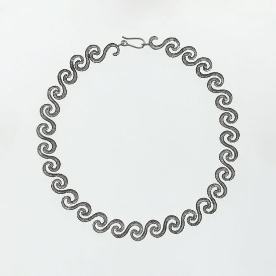 Εικόνα της Ασημένιο Κολιέ Αρχαϊκού Ύφους