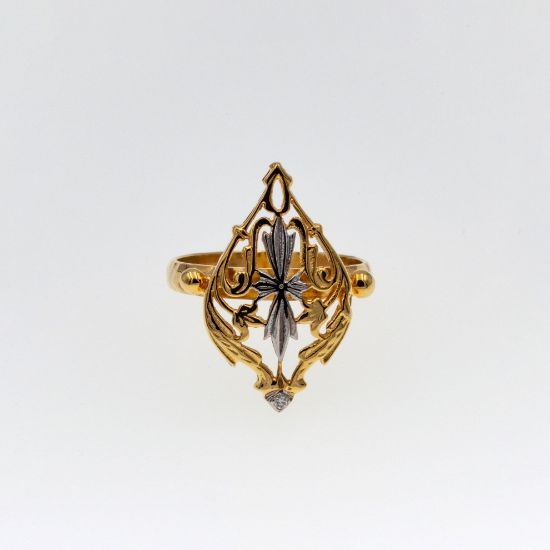 Εικόνα της Χρυσό K14 Δαχτυλίδι Αντικέ