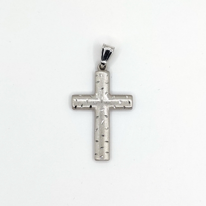 Εικόνα της White Gold K14 Cross