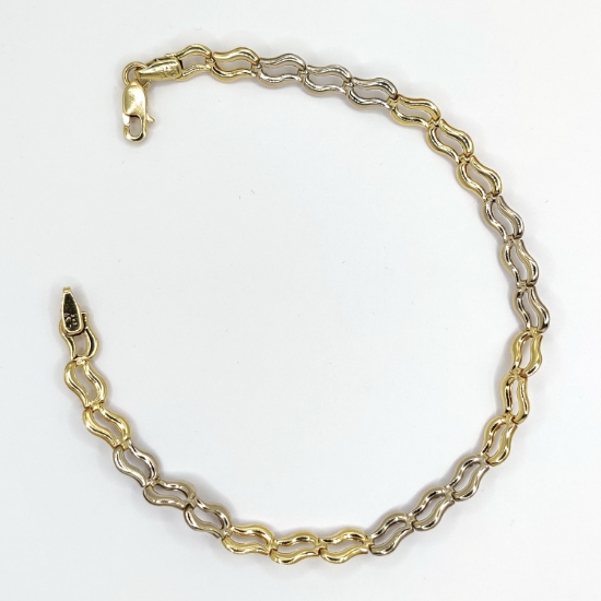 Εικόνα της Gold / White Gold K14 Bracelet